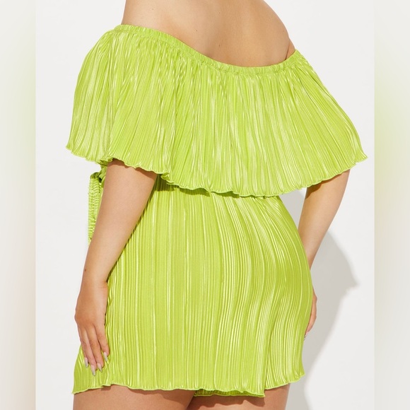 Chartreuse Romper - Picture 2 of 6